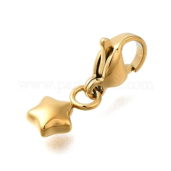 Decorazioni pendenti in acciaio inox 304 a forma di stella&nbsp;STAS-R159-37G