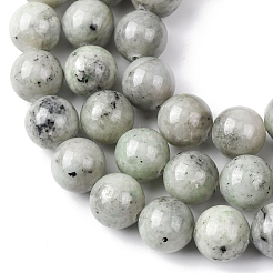 Natürliche chinesische Jade Perlen Stränge&nbsp;G-H343-D08-12mm