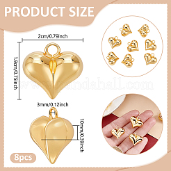 8 pièces pendentifs en laiton&nbsp;KK-NB0004-25