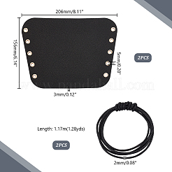 Verstellbare Armbänder aus PU-Leder mit Schnallen aus Legierung&nbsp;AJEW-WH0348-247