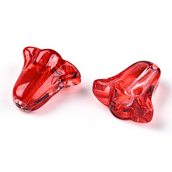 Lackiert transparent Glasperlen&nbsp;GLAA-D006-20D