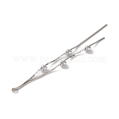 Laiton micro pave clair zircone cubique grands pendentifs&nbsp;KK-G510-19P