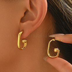 Pendientes redondos de acero inoxidable 201&nbsp;OW7150