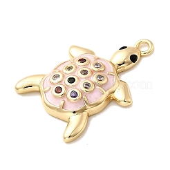 Ottone micro spianare pendenti zirconi&nbsp;KK-H089-02G