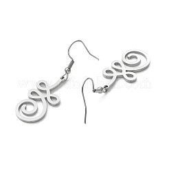 Anlaufgeschützte Knotenohrringe aus Edelstahl 304 für Damen&nbsp;LS-EJEW-P222-05P
