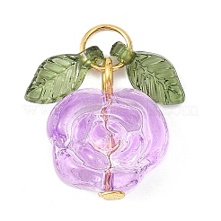 7 Stück 7 Farben transparente normale Glasanhänger&nbsp;PALLOY-JF04620-02