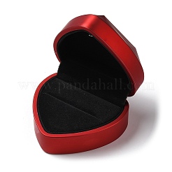 Herzförmige Ringaufbewahrungsboxen aus Kunststoff&nbsp;LS-CON-C020-01A