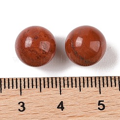 Natürlicher roter Jaspis ohne Loch Kugelperlen&nbsp;G-K353-04A-07