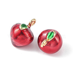 Messing Emaille Anhänger / charms&nbsp;KK-G462-39LG