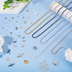 DIY-Sets zur Herstellung von Eisenketten und Halsketten&nbsp;DIY-TA0013-17