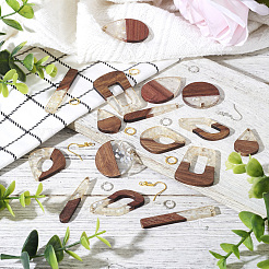 DIY-Ohrring-Sets mit Anhänger aus Messing&nbsp;DIY-TA0010-66