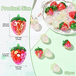 20 pendentif acrylique opaque électrolytique 2 couleurs&nbsp;PACR-CJ0001-43