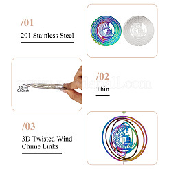 2 pz 2 colori Ramadan e Eid Mubarak tema 201 ciondoli/collegamenti in acciaio inossidabile&nbsp;STAS-TA0005-68