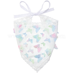 1 bandeau foulard triangulaire en dentelle&nbsp;AJEW-CY0001-62C