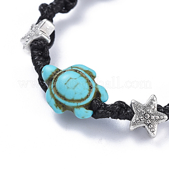 Verstellbare umweltfreundliche koreanische gewachste Polyesterschnur geflochtene Perlenarmband-Sets&nbsp;BJEW-JB04424
