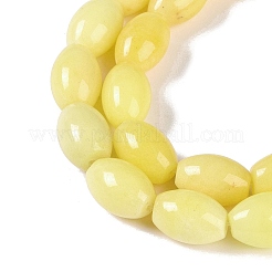 Natürliche gelbe Jade Perlen Stränge&nbsp;G-K362-I10-05