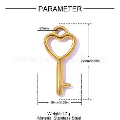 Anhänger aus Edelstahl 304&nbsp;STAS-OY019-02G