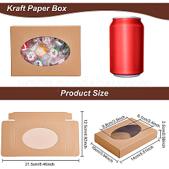 Faltbare kreative Kraftpapierbox&nbsp;CON-WH0085-29A
