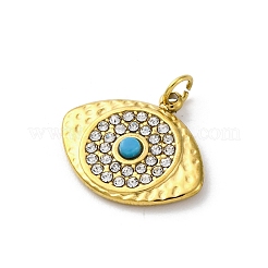 304 Edelstahl Kristall Strass Anhänger&nbsp;STAS-E550-14G