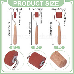 3 Stück 3 Stile Holzrolle&nbsp;FIND-NB0005-94