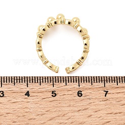 Offene Manschettenringe aus Messing&nbsp;LS-RJEW-P182-07G