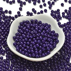 Rocailles en verre couleurs opaques&nbsp;SEED-C001-02B-01