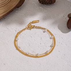Europäische mehrlagige Armbänder aus Edelstahl 304&nbsp;ZZ1127