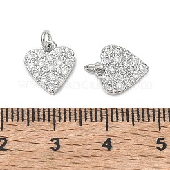 Valentinstag-Anhänger aus Messing mit klaren Zirkonia&nbsp;XGRQ3K134-539P
