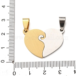 304 Edelstahl-Strass-Split-Anhänger&nbsp;STAS-F368-21GP