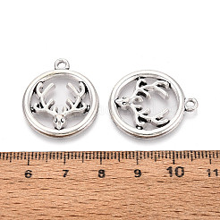 Tibetischer stil Aluminium Anhänger & Charms&nbsp;TIBE-N014-15AS