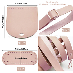 1 juego de accesorios para bolso de hombro de ganchillo de cuero sintético hecho a mano&nbsp;PURS-CL0001-37B