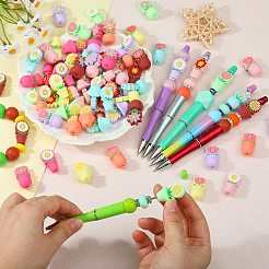 16pcs 8 couleurs perles de silicone&nbsp;SIL-SZ0003-26C