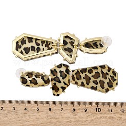Orecchini pendenti in lega acrilica&nbsp;LS-EJEW-M075-01G-04