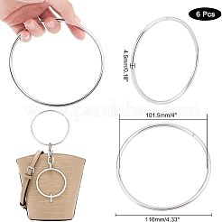Anses de sac en fer à anneau rond/circulaire&nbsp;LS-FIND-WH0003-97A