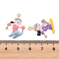 Emaille Anhänger Legierung&nbsp;ENAM-L057-02G