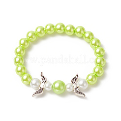 Bracciali elasticizzati con perline in imitazione di vetro&nbsp;BJEW-JB09924