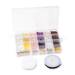 Kit de fabricación de aretes de cuentas de diy&nbsp;DIY-FS0001-98