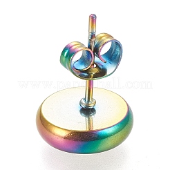 Boucles d'oreilles à tige en acier inoxydable 304 avec placage ionique (IP)&nbsp;LS-STAS-K202-05C-M