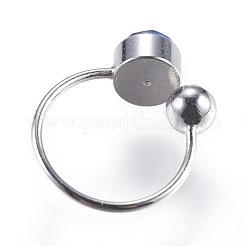 Ottone orecchini del polsino di strass&nbsp;X-STAS-F147-05