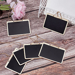 Mini hölzerne hängende Tafel&nbsp;HJEW-DR0001-06