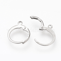 Anlaufgeschützte Ohrringbeschläge aus Edelstahl 304 mit Klappverschluss&nbsp;STAS-S073-01