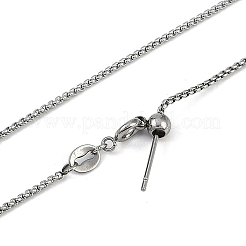 304 Edelstahl BX Ketten Halsketten&nbsp;NJEW-H042-11P