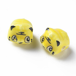 Perles en porcelaine manuelles&nbsp;PORC-T007-20F