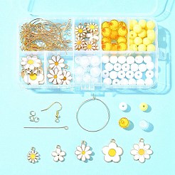 DIY-Set zum Herstellen von Ohrhängern aus Emaille-Legierung und Acrylperlen&nbsp;DIY-FS0006-31