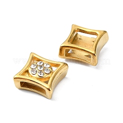 Ionenplattierung (IP) 304 Edelstahl-Schiebe-Charms&nbsp;STAS-C089-06F-G