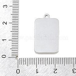 Acciaio inossidabile 304 con pendenti in strass di cristallo&nbsp;SA-CBABA5E-18P