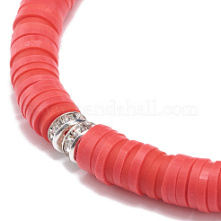 Set di braccialetti elasticizzati heishi surfer fatti a mano in argilla polimerica 6 pz 6 colori&nbsp;BJEW-JB08690
