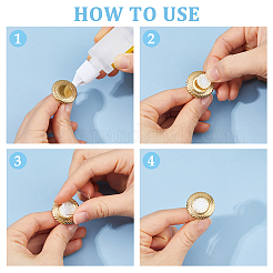 DIY-Sets zur Herstellung ovaler Fingerringe&nbsp;DIY-DC0004-20