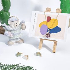 4 pendentif en pierre naturelle mélangée&nbsp;FIND-FH0005-70