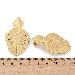 Ohrstecker aus 304 Edelstahl mit Blattmotiv&nbsp;EJEW-L287-076G